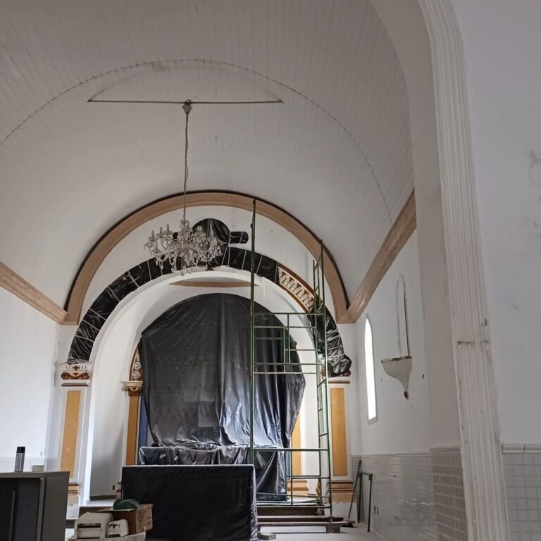 Santuário de Santo Amaro continua com obras de reforma da Igreja