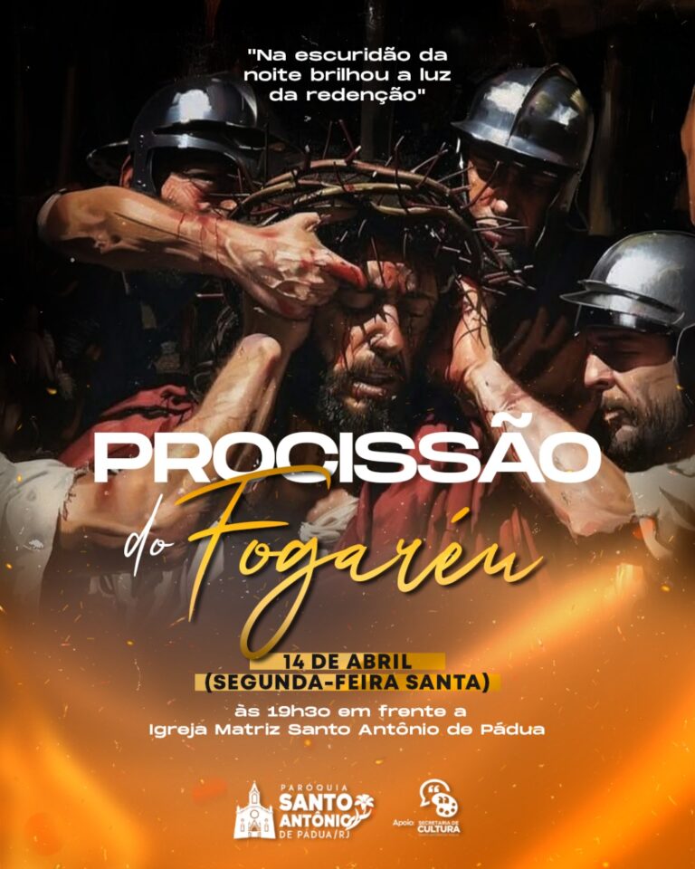 Paróquia Santo Antônio de Pádua se prepara para a 16ª Edição da Procissão do Fogaréu em 2025