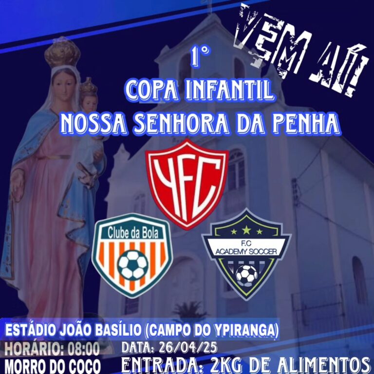 Copa Infantil Nossa Senhora da Penha  arrecada alimentos para pastoral Social