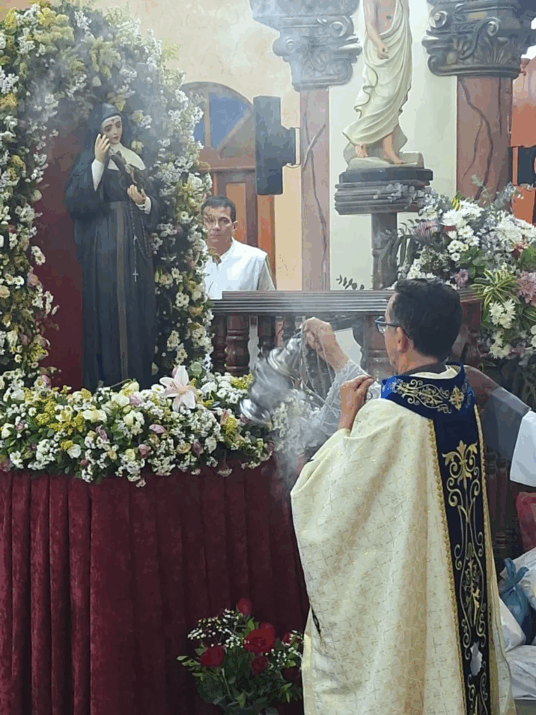 Paróquia Senhor Bom Jesus celebrou a co-padroeira Santa Rita de Cássia