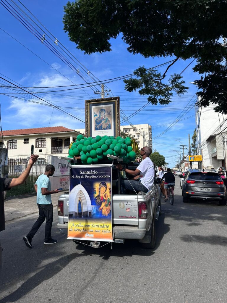 Carreata com ícone de Nossa Senhora do Perpétuo Socorro pela paz no trânsito em Campos dos Goytacazes