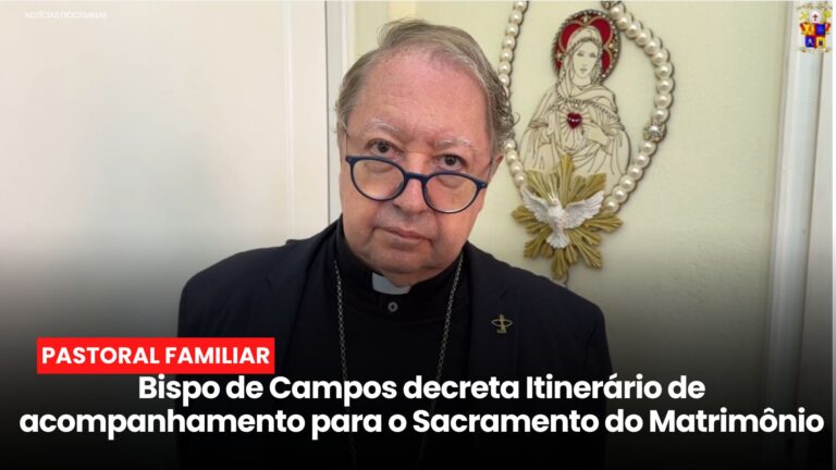 Bispo de Campos decreta Itinerário de acompanhamento para o sacramento do matrimônio
